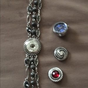 Silver Ginger Snaps Bracelet